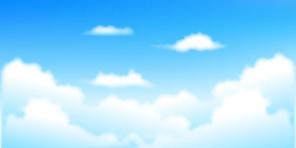 Himmel molnet landskap bakgrund — Stock vektor
