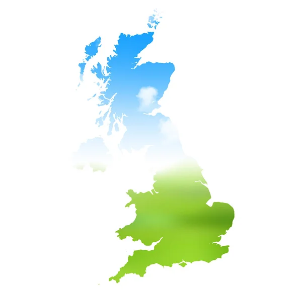 İngiltere'de gökyüzü harita simgesi — Stok Vektör