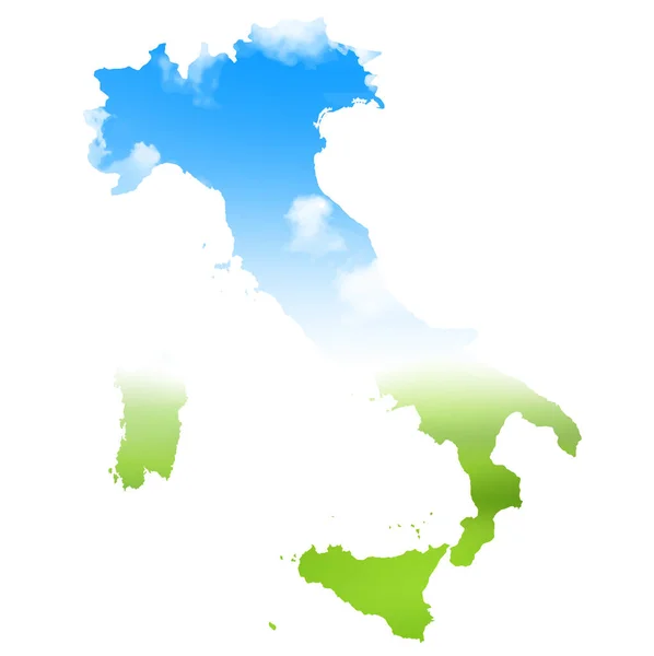 意大利天空地图图标 — 图库矢量图片