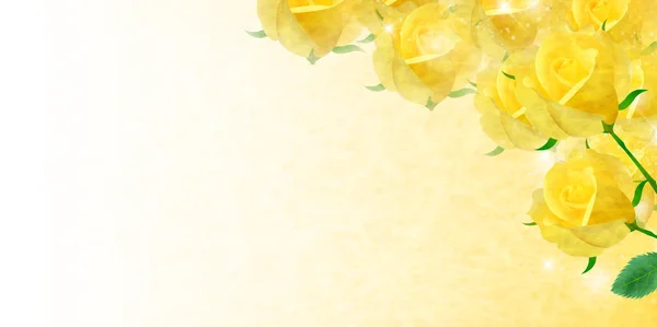 父亲节玫瑰花朵背景 — 图库矢量图片