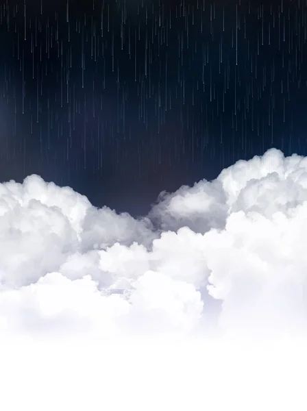 Saison des pluies fond du ciel — Image vectorielle