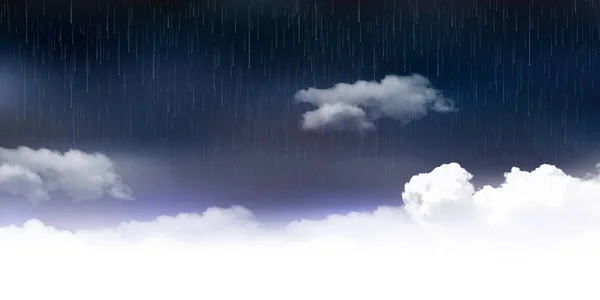 Saison des pluies fond du ciel — Image vectorielle