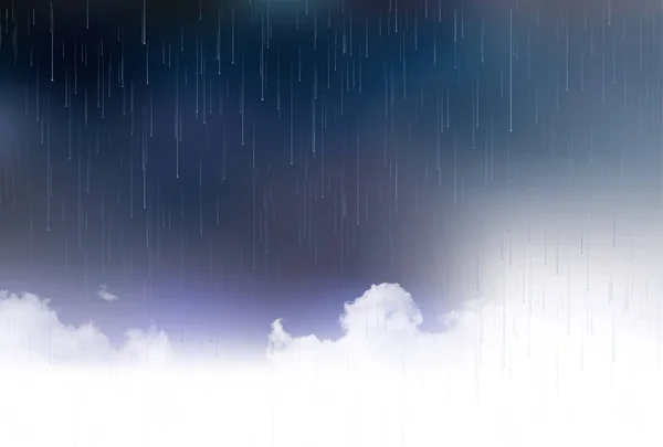 Deszczowa pora deszczowa na tle nieba — Wektor stockowy
