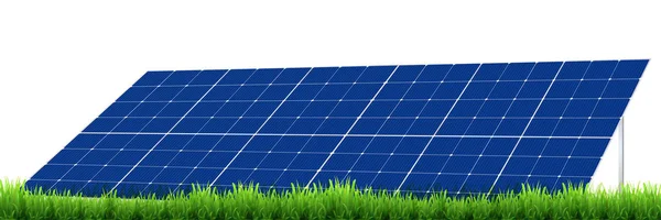 Hierba solar paisaje fondo — Vector de stock