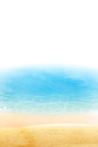 Havet sommaren värme sommar bakgrund — Stock vektor