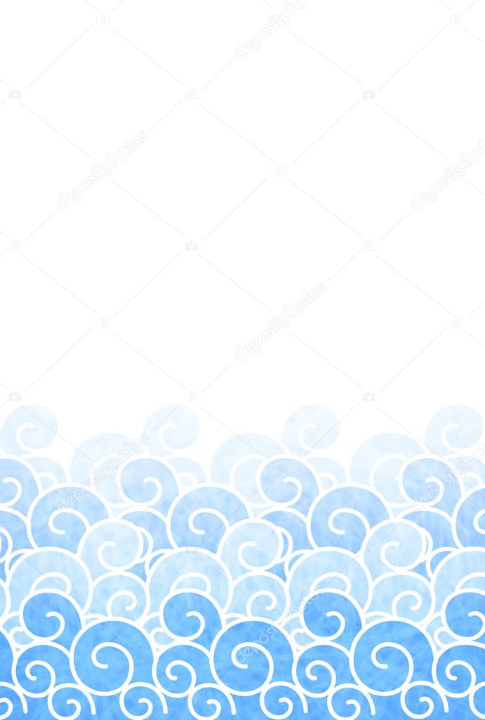 Ocean wave Japanese paper background