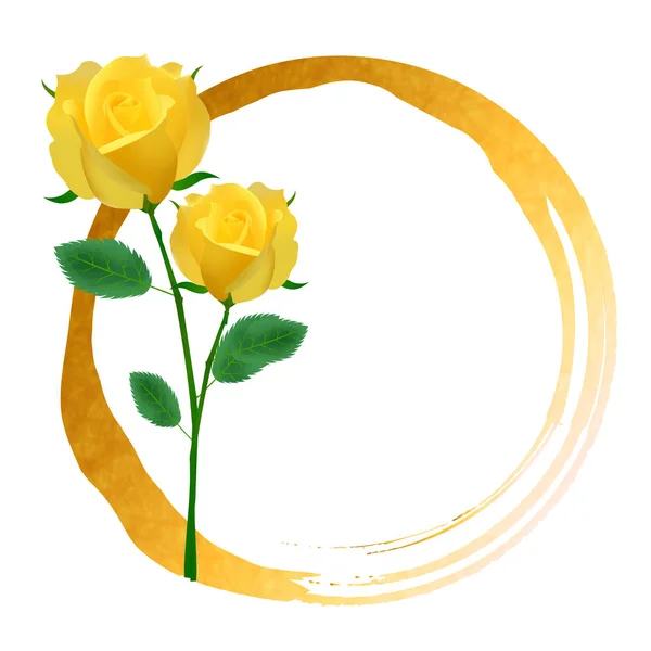 Icono de marco de rosas del día del padre — Vector de stock