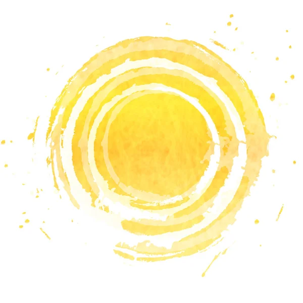 Girasol círculo icono de verano — Vector de stock