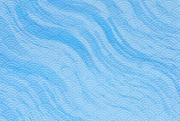 Ocean floden japanskt papper bakgrund — Stock vektor