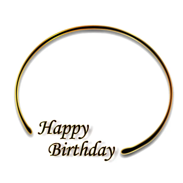 Födelsedag ram cirkel ikon — Stock vektor