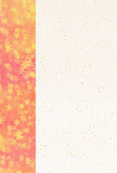 Otoño hojas caída japonés papel fondo — Archivo Imágenes Vectoriales