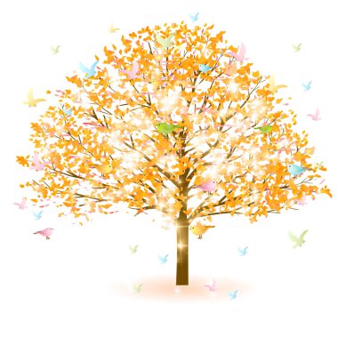 sonbahar yaprağı ağaç simgesi