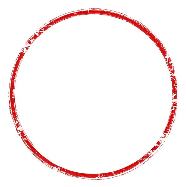 Timbre cadre icône rouge — Image vectorielle