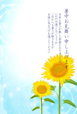 Ayçiçeği yaz çiçek arka plan