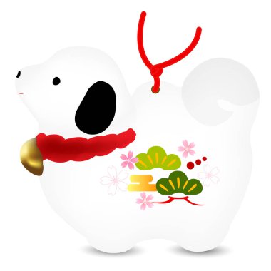 Yeni yıl kartı simgesine köpek