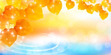 Sahne yaprak arka plan sonbahar yaprakları