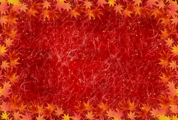 Feuilles d'automne fond de feuille d'érable — Image vectorielle