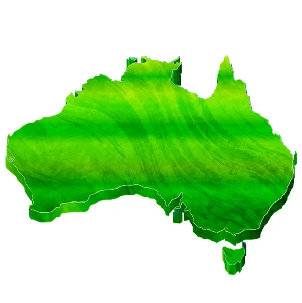 Australien Karte japanisches Papiersymbol — Stockvektor