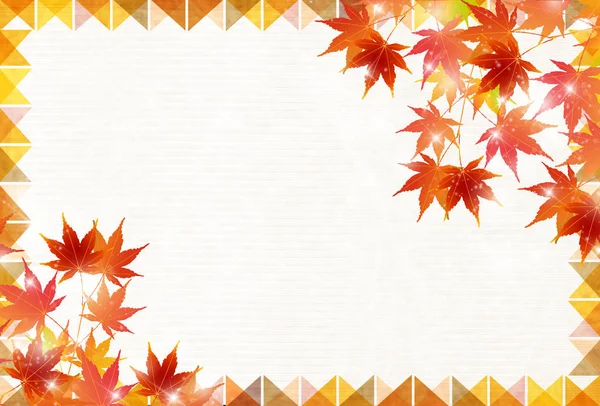 Outono folhas bordo folha fundo —  Vetores de Stock