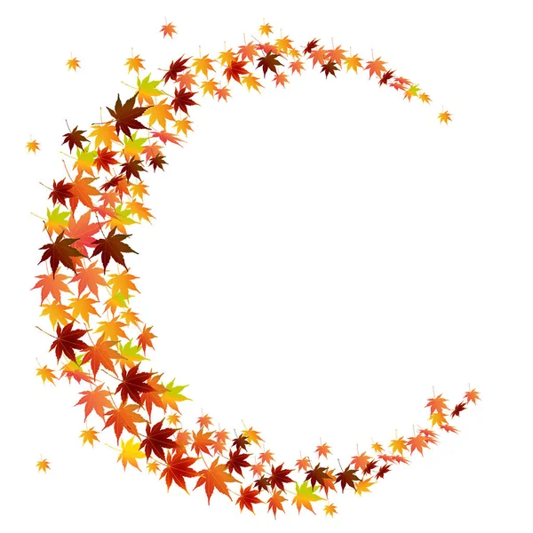 Herbst Blätter Ahorn Symbol — Stockvektor