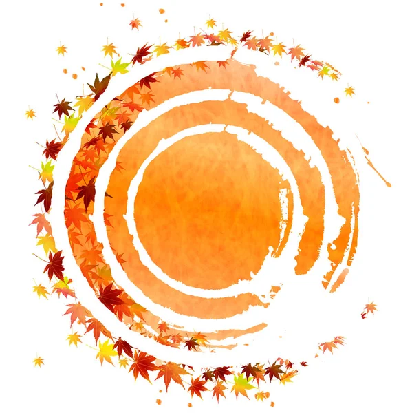 Podzimní listí javoru ikona — Stockový vektor