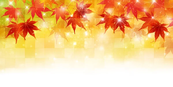 Outono folhas bordo folha fundo — Vetor de Stock