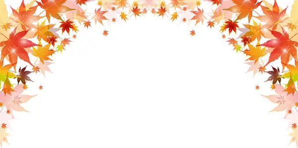 Autumn leaves maple leaf background — Stock Vector