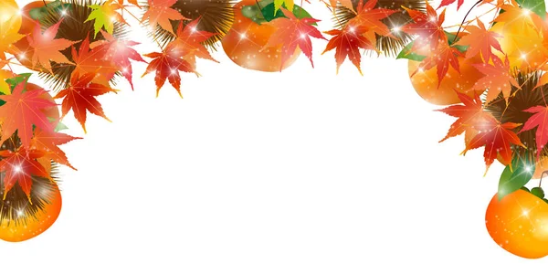 Maple autumn leaf background — Stock Vector