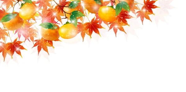 Feuille d'érable automne fond — Image vectorielle