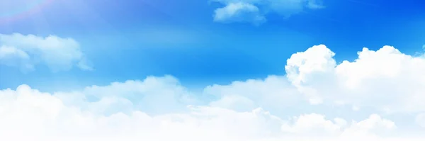 Sky cloud landscape background — Stock Vector