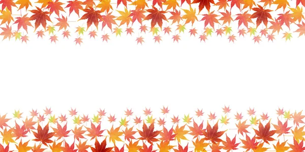 Feuille d'érable automne fond — Image vectorielle