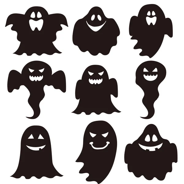 Halloween Ghost Fall Icon — Stock Vector