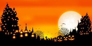 Cadılar Bayramı Balkabağı sonbahar arka plan