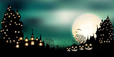 Cadılar Bayramı Balkabağı sonbahar arka plan