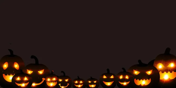 Halloween pumpkin ghost background — Stock Vector