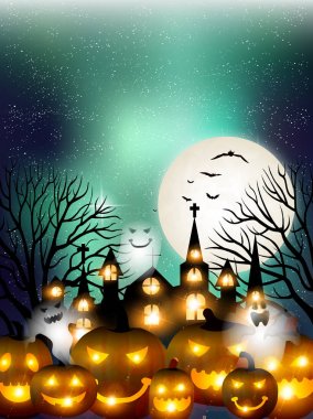 Cadılar Bayramı Balkabağı sonbahar arka plan