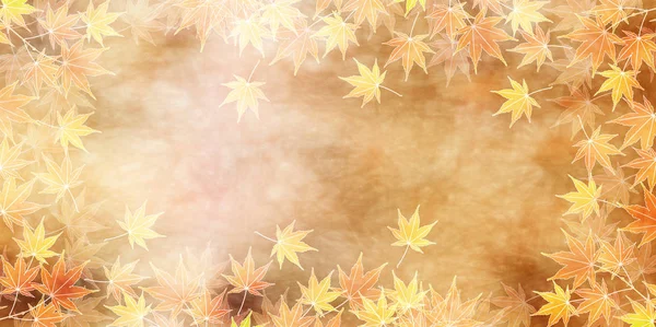 Осіннє листя падіння японського паперу фону — стоковий вектор