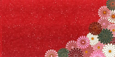 Kasımpatı çiçeği sonbahar arka plan