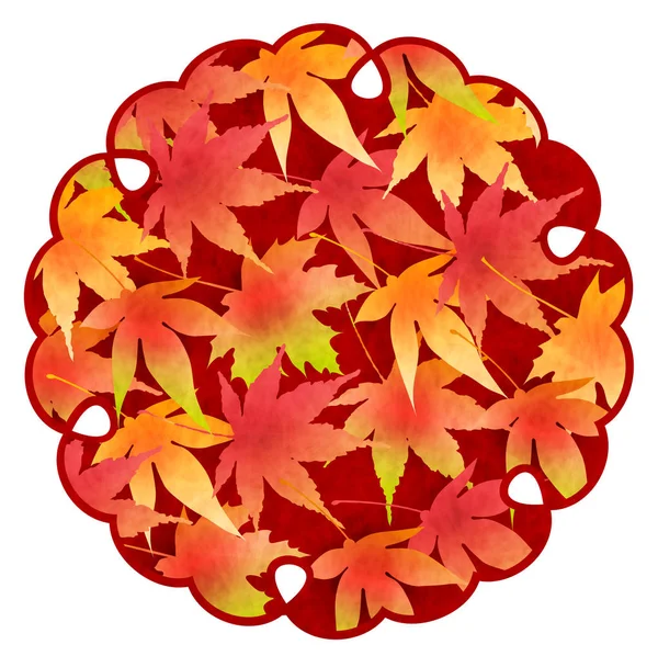 Σφενδάμνου φθινόπωρο μοτίβο εικονίδιο — Διανυσματικό Αρχείο