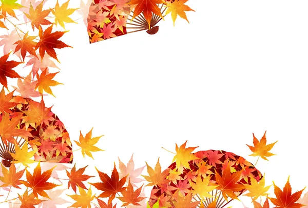 Acero autunno foglia sfondo — Vettoriale Stock