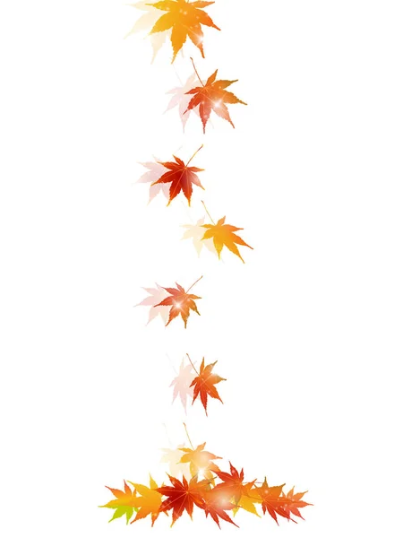 Maple autumn landscape background — Stock Vector