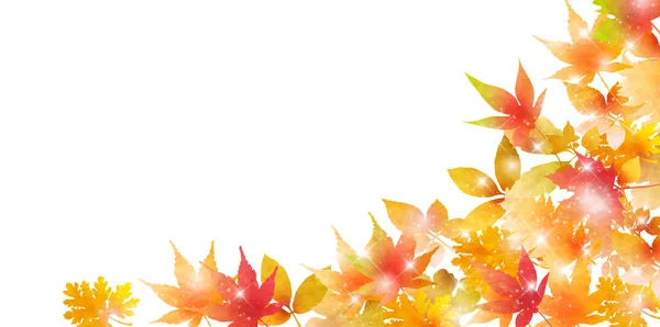 Maple automne paysage fond — Image vectorielle