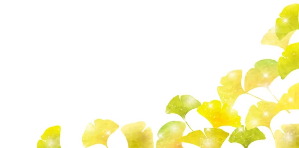 Ginkgo quitte l'automne arrière-plan — Image vectorielle