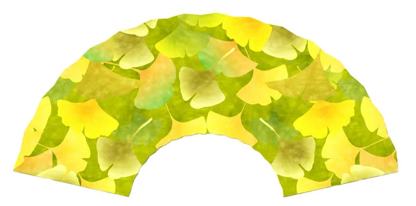 Осенние листья гинкго — стоковый вектор