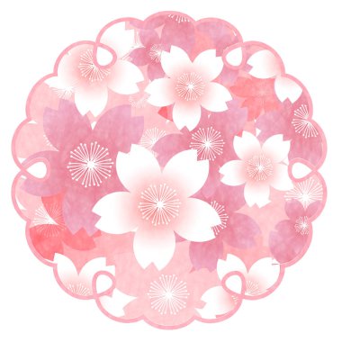 Kiraz yılbaşı kartları bahar simgesi