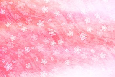 Kiraz Bahar yeni yıl kartı arka plan