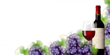 Şarap üzüm cam arka plan