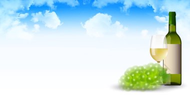 Şarap üzüm cam arka plan