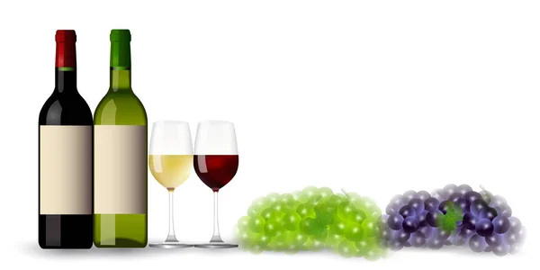 Винний осінній фон винограду — стоковий вектор