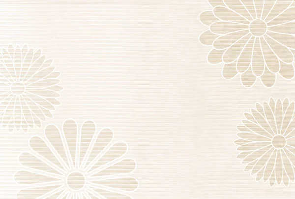 Chrysanthème cartes du Nouvel An papier japonais fond — Image vectorielle